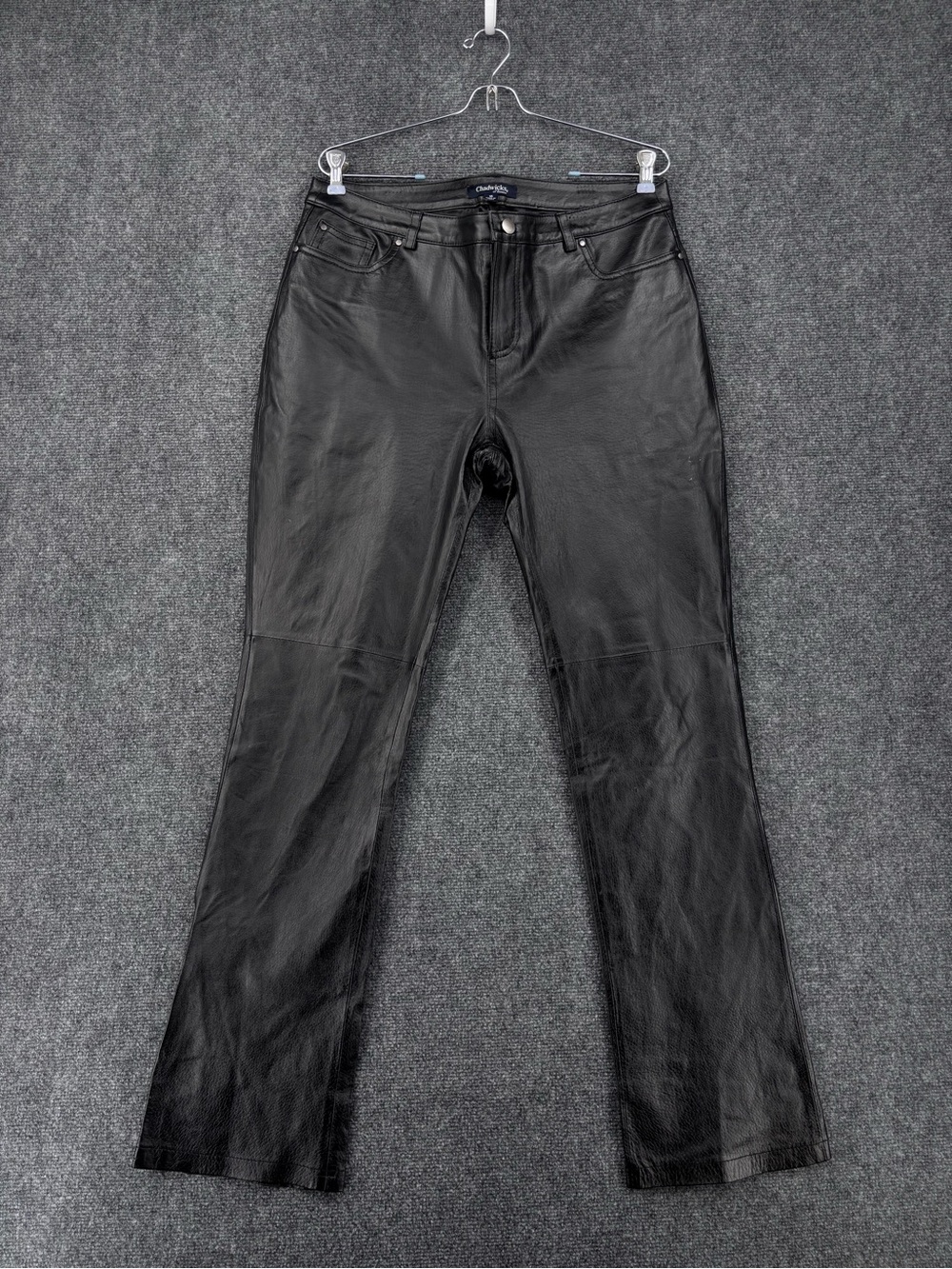 VTG Y2K Chadwick’s Black Leather Motocore Matrix Grunge Pants Women’s 10